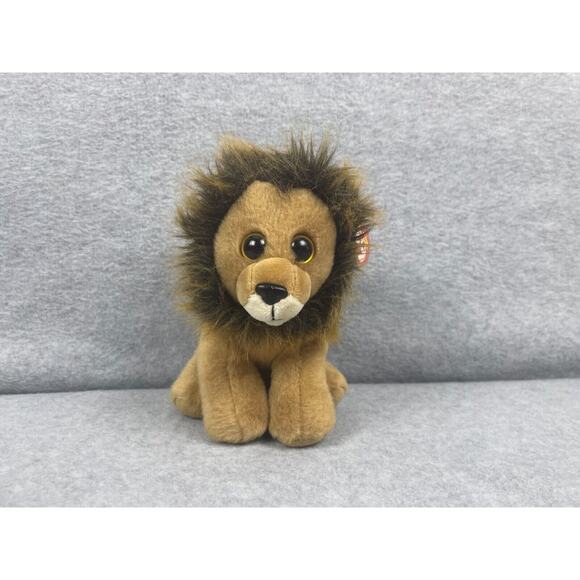 TY Beanie Baby Cecil The Lion Bean Bag Plush 2015 Brown Zimbabwe - Picture 1 of 6